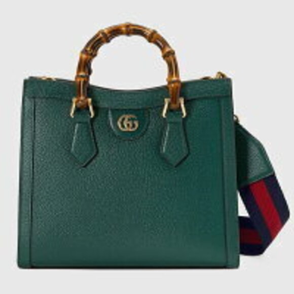 Gucci Diana Tote Bag Green Leather - Picture 3 of 5